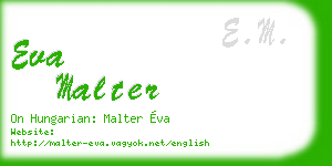 eva malter business card